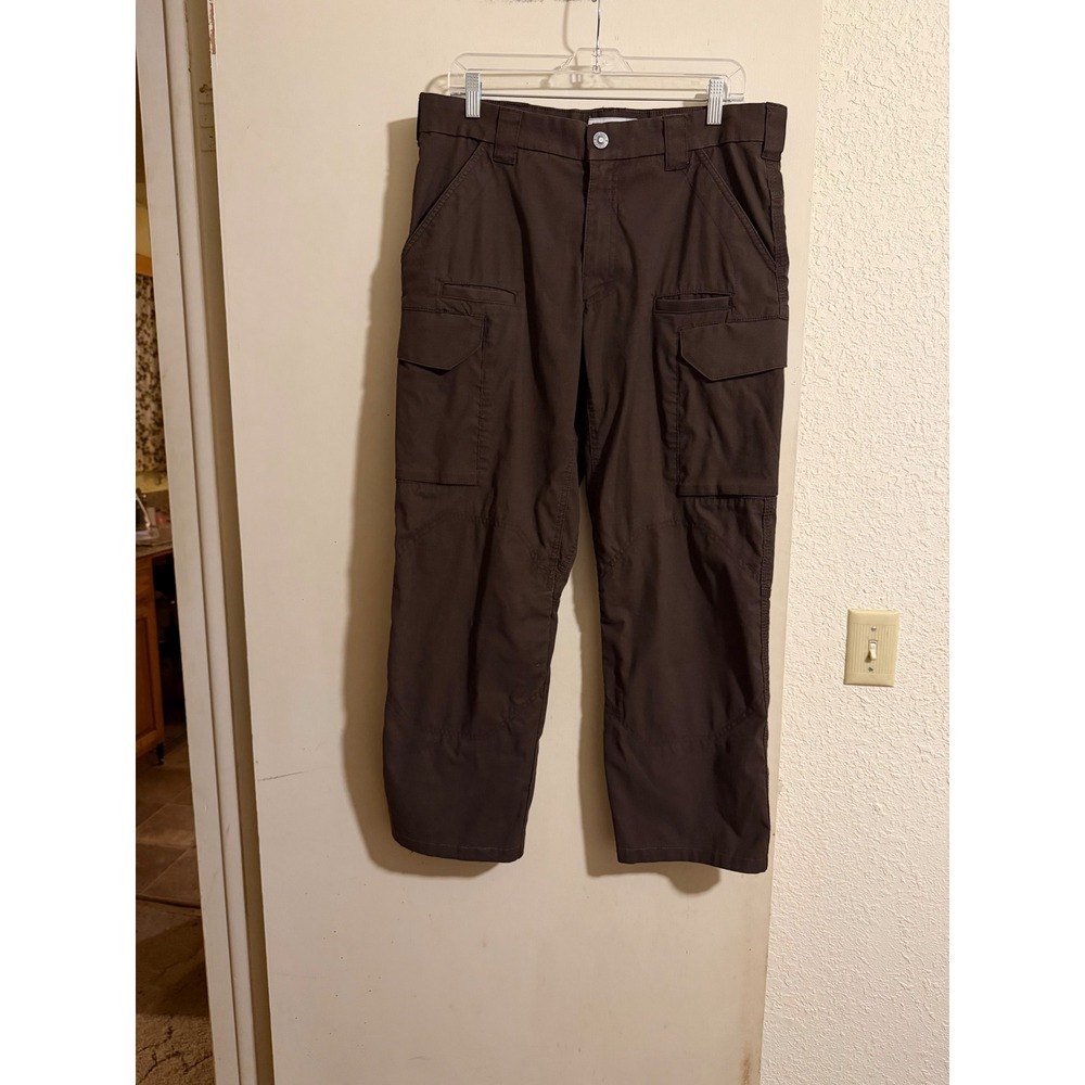 FIRST Tactical Men's Brown Cargo Pants Utility Work Outdoor Size 34 RipStop